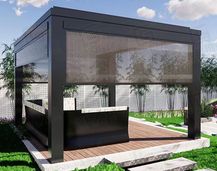 翻轉(zhuǎn)百葉涼亭（砂灰色）
