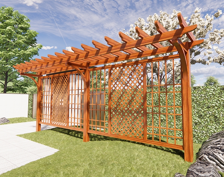 鋁合金葡萄架（帶屏風款）